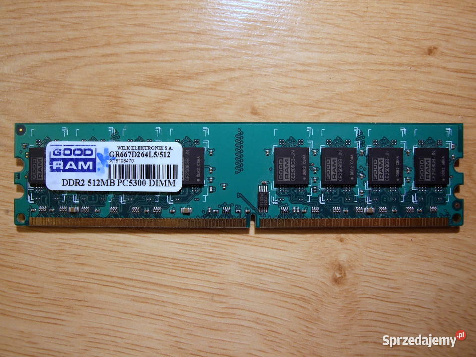 Pamięci DualChanel 1GB Good Ram DDR2 667 CL 5.0 Gdańsk