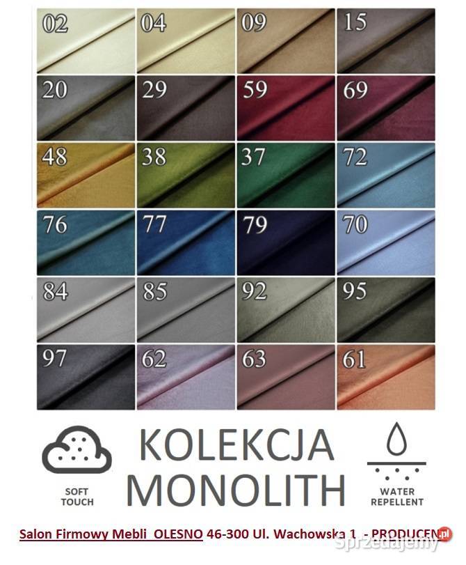 Nowy Fotel FINKA Tkanina Zmywalna Kolor DO Olesno