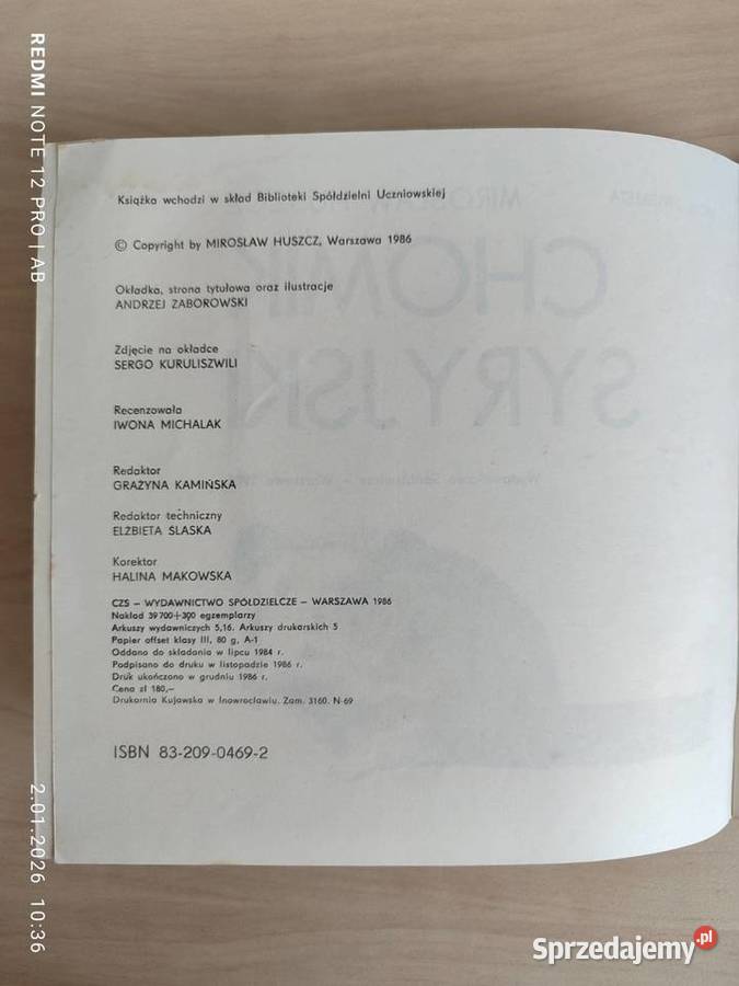 Chomik syryjski M Huszcz wyd z 1986 r Katowice
