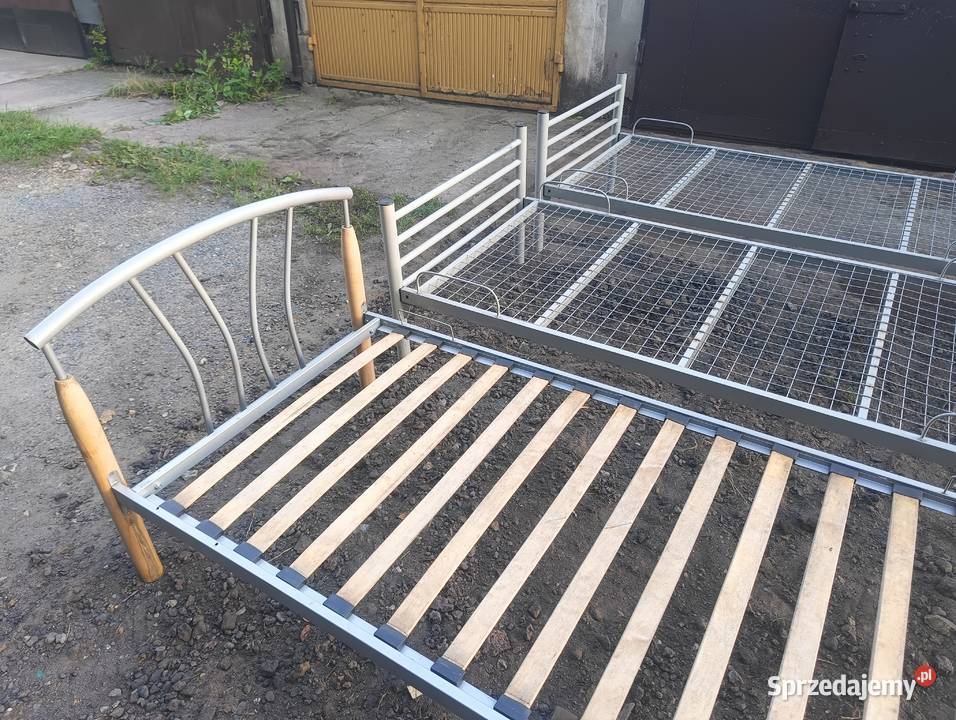 Łóżko polowe metalowe solidne wytrzymałe śląskie Będzin