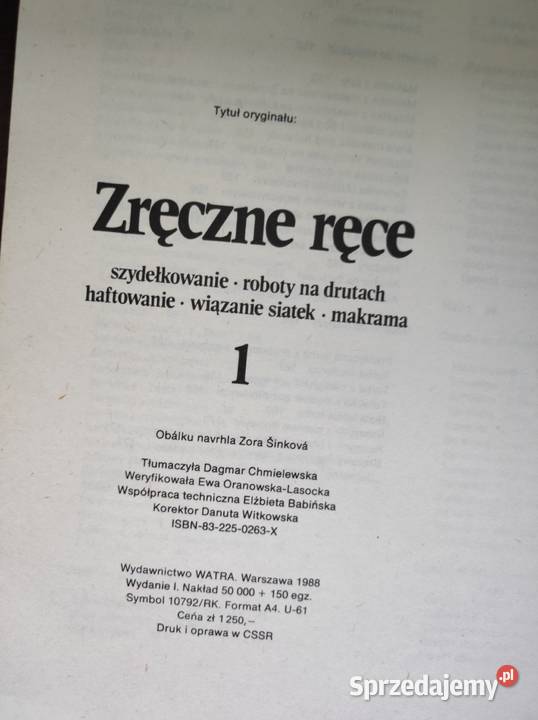 Zręczne ręce Szydełkowanie roboty na drutach Kielce