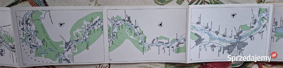 Szlak wodny Dunajec mapa turystyczna
