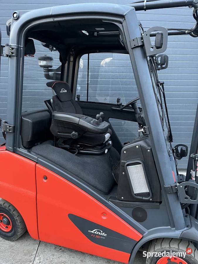 Linde H16 T Gaz LPG 385m16t Pełna kabina 2950h gaz Wózki widłowe Poraj