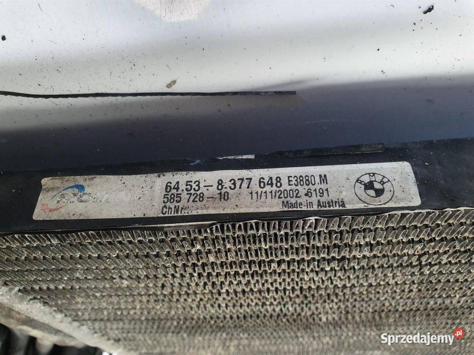 CHŁODNICA KLIMATYZACJI BMW E 46 LIFT 8377648 Lipno sprzedam