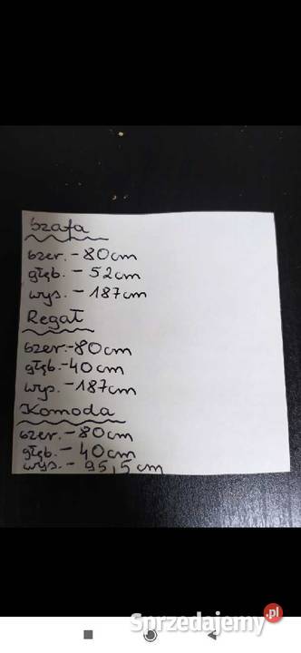 Meble Szafa regał komoda biurko łóżko Mława