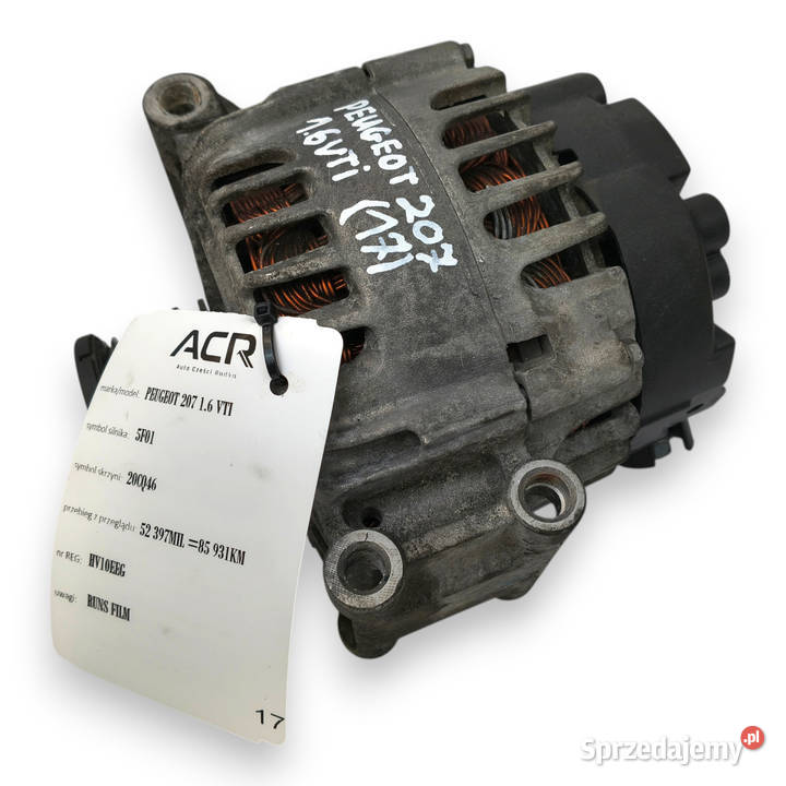 ALTERNATOR Peugeot 207 308 Mini R56 16 VTi 120A Układ elektryczny silnika