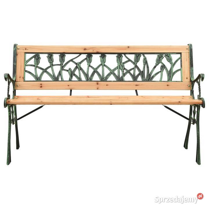 Ławka ogrodowa 122 żeliwo i lite drewno Warszawa