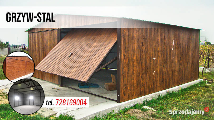 DREWNOPODOBNY Garaż Blaszany Jednospadowy Wiata Radzyń Podlaski