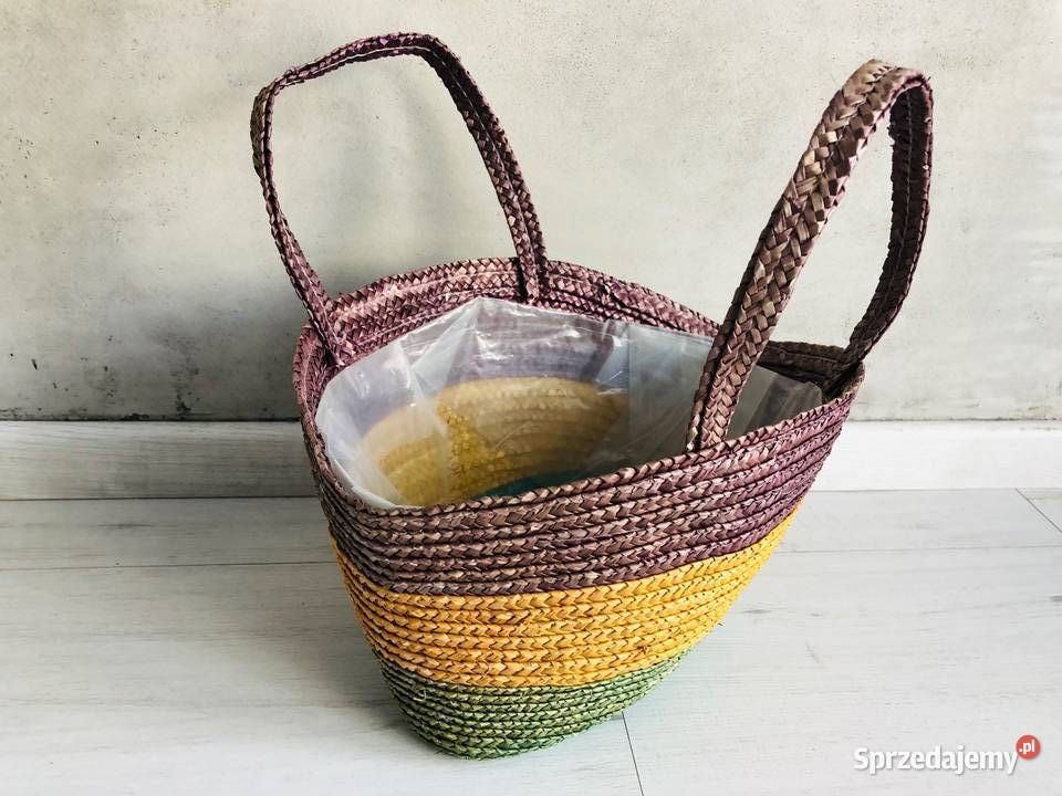 Koszyk torebka słomiana plecionka słomkowy Łódź sprzedam