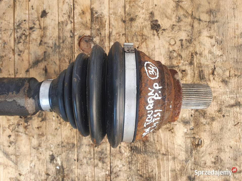 Vw Touran 14 TSI PRAWA PRZEDNIA KA Przód Półosie Rudka