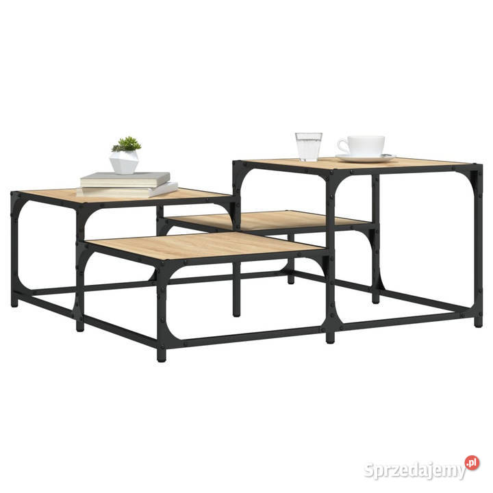Stolik kawowy dąb sonoma 875x875x40 WM837743 Warszawa
