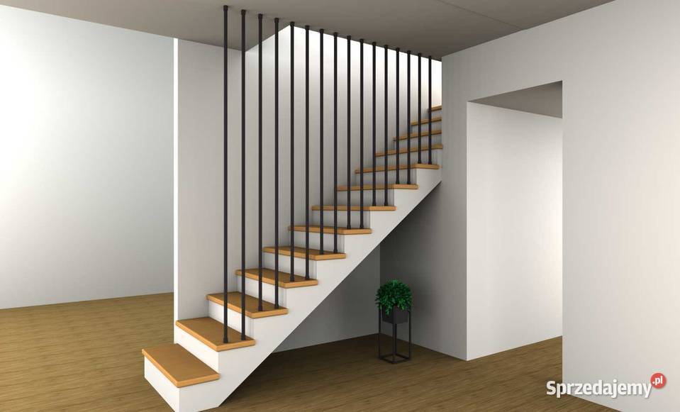 Balustrada wewnętrzna pionowa harfa 20x20mm 27mb