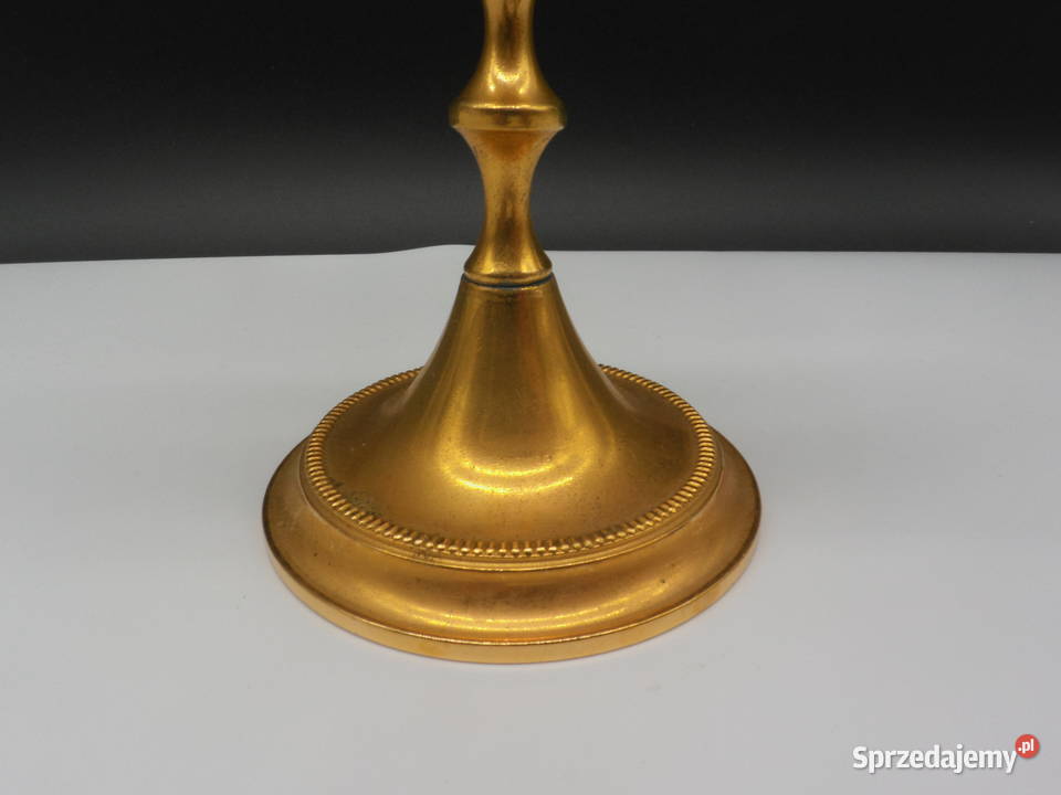 Stylowy Świecznik Mosiężny Vintage Antyki Raszków