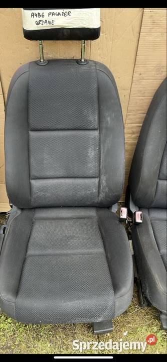 Fotel kierowcy pasażera Audi a4 b6 podgrzewane Fotele i kanapy Chojnice