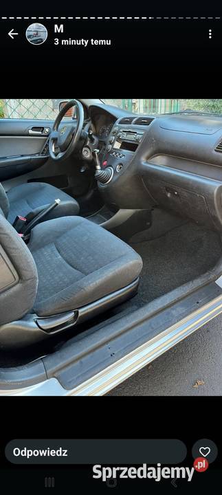 HONDA CIVIC VII 16 Klima szyberdach alufelgi mazowieckie Warszawa