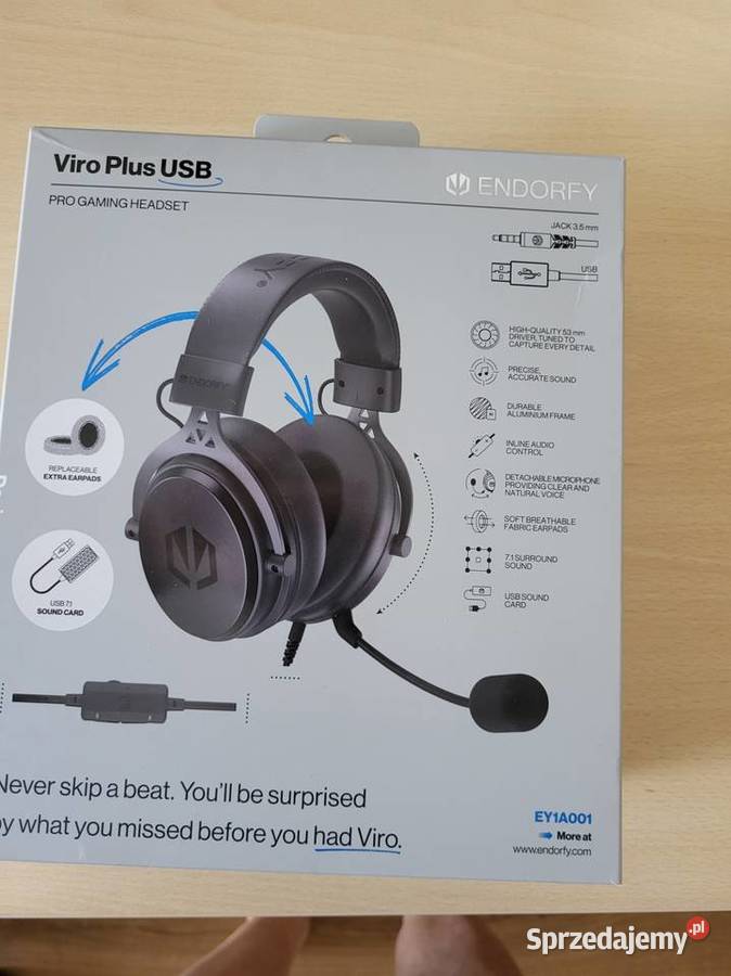 Słuchawki gamingowe Endorfy Viro Plus USB podkarpackie Rzeszów