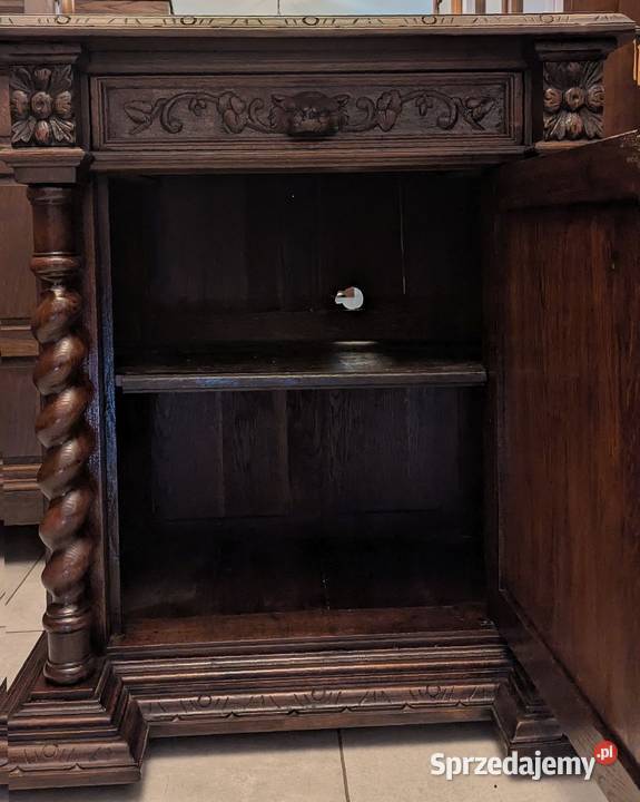 Piękna komodaszafka neorenesans dąbsklep Dąbrowa śląskie Dąbrowa Górnicza