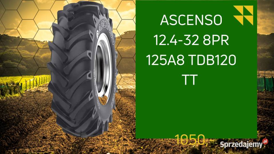 NOWE OPONY ASCENSO 12432 8PR 125A8 TDB120 TT nieuszkodzony Gdańsk