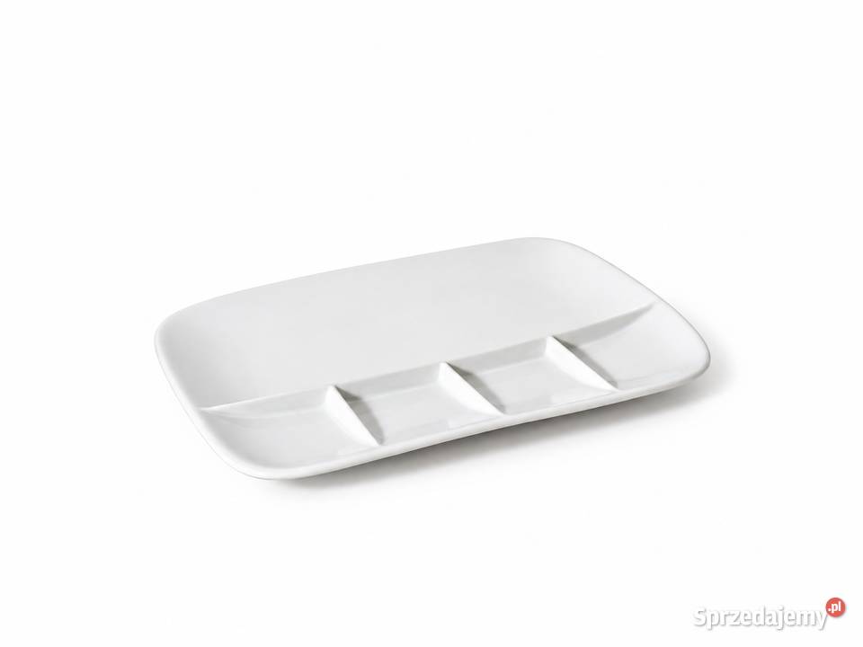 Porcelanowy Talerz Półmisek Dzielony Poddębice sprzedam