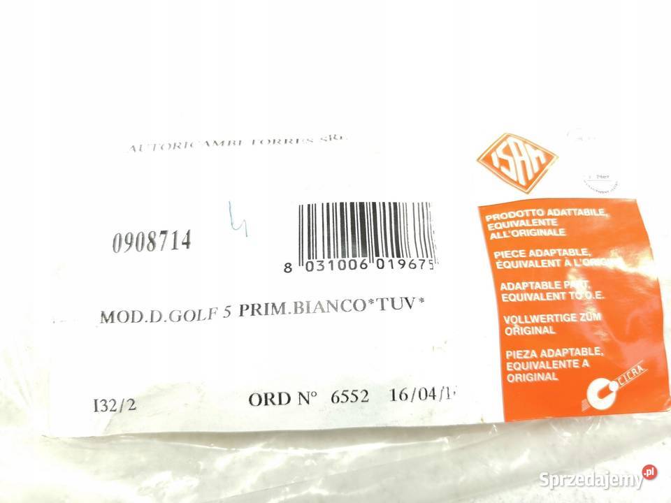 LISTWA ZDERZAKA PRAWY PRZÓD VW GOLF V 0308 ISAM