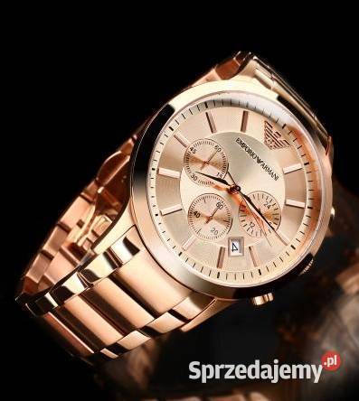 Zegarek męski Emporio Armani AR2452 różowe złoto Białystok sprzedam