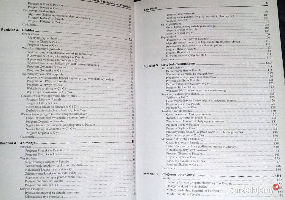 Turbo Pascal i Borland C Przykłady Kazimierz lubelskie Chełm sprzedam