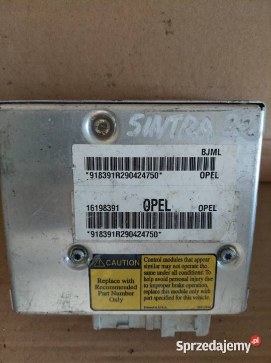 OPEL SINTRA komputer sterownik 16198391 Kielce