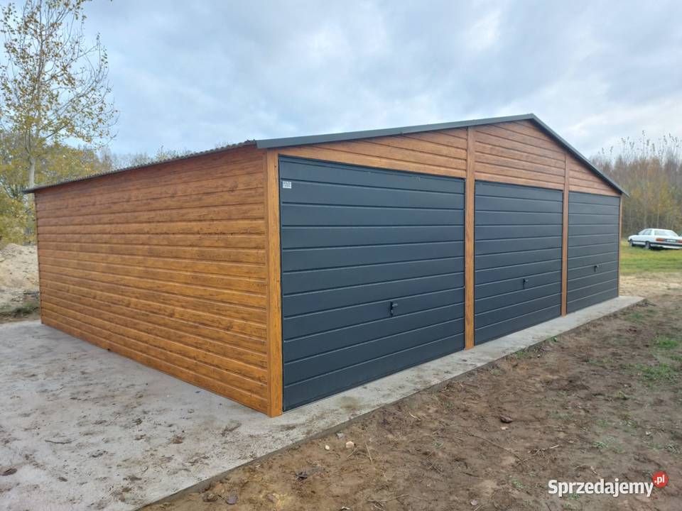 Garaż Mocny Premium 9x5 3 bramy Garaże CAŁA Jędrzejów