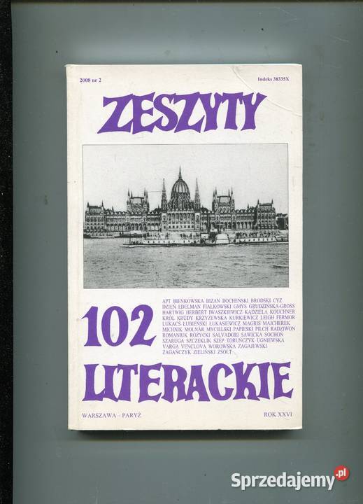 Zeszyty Literackie 102 rok XXVI