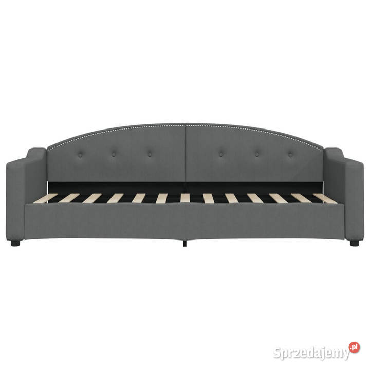 Sofa z materacem do spania ciemnoszara tkanina Łóżka Warszawa sprzedam
