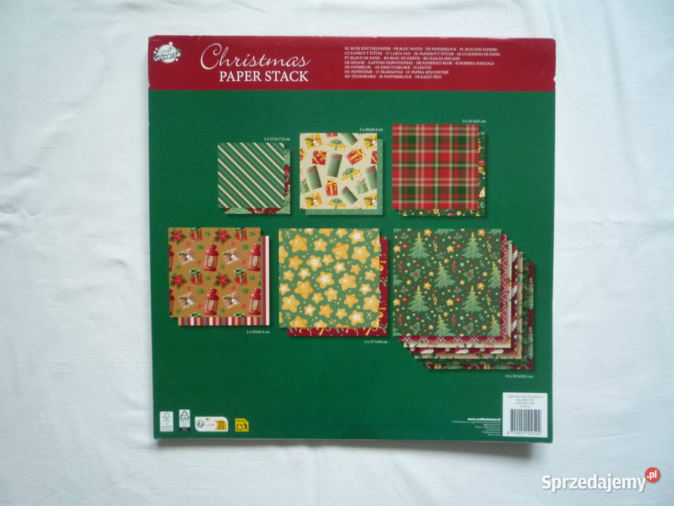 Bożonarodzeniowy papier do rękodzieła Craft zachodniopomorskie Szczecin