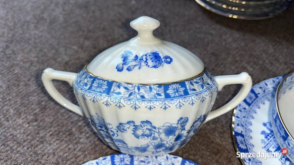 Cukiernica China Blau Syg Seltmann Weiden Porcelana i szkło Gdańsk