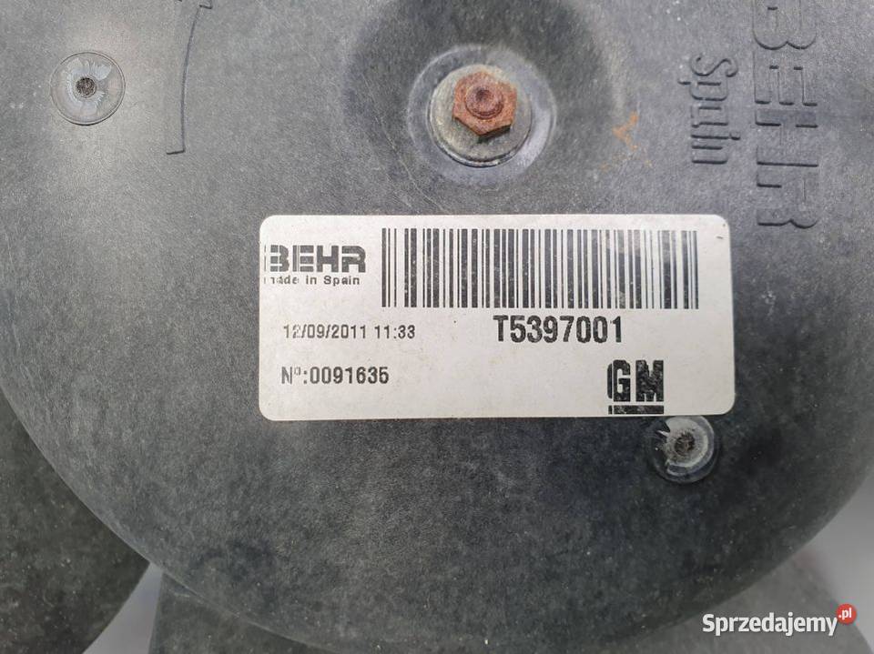 WENTYLATOR CHŁODNICY OPEL MERIVA B T5397001 Lipno