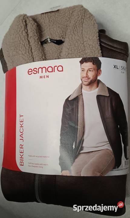 ESMARA Men kurtka męska biker kolor brązowy Rozmiar XL Ełk