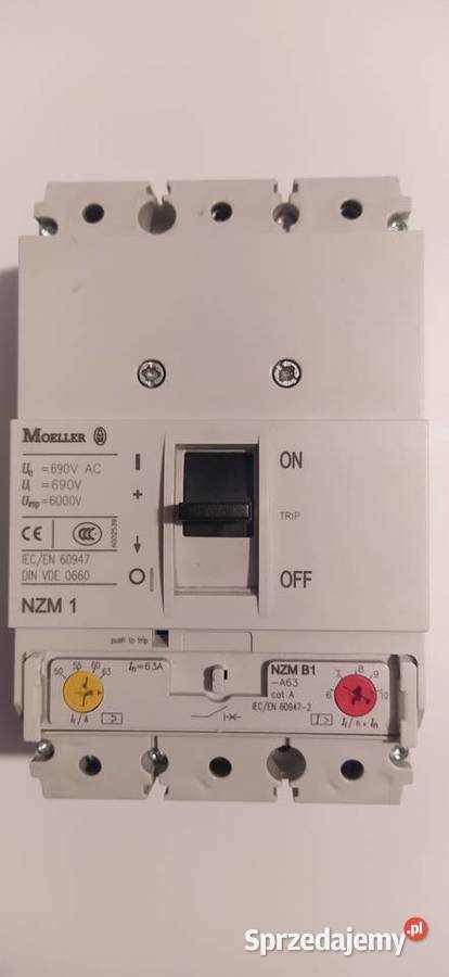 MOELLER Wyłącznik mocy NZM1 63A 5063A380630A Wałbrzych