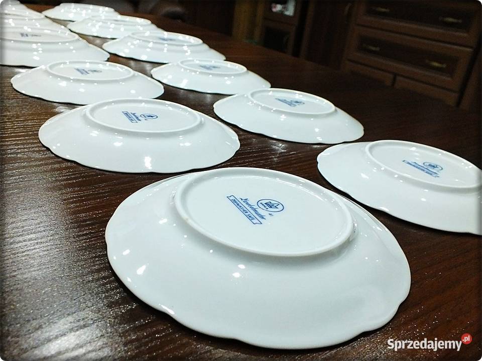 Talerz KAHLA Wzór Cebulowy Komplet 12 Porcelana Żary