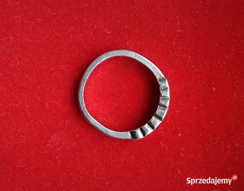 Pierścionek srebro 925 159mm mały śląskie Cieszyn