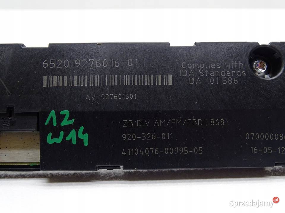 WZMACNIACZ ANTENY ANTENOWY BMW F11 9276016