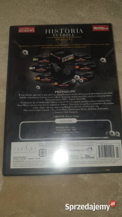 5 Płyt DVD 9 filmów HISTORIA FUTBOLU w pudełkach DVD Warszawa