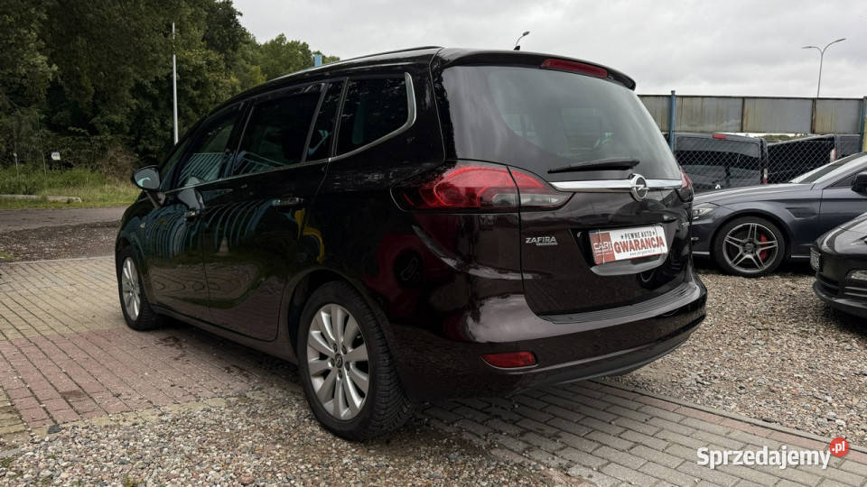 Opel Zafira 14 turbo gaz pół skóry ledy xenon brązowy Gdańsk