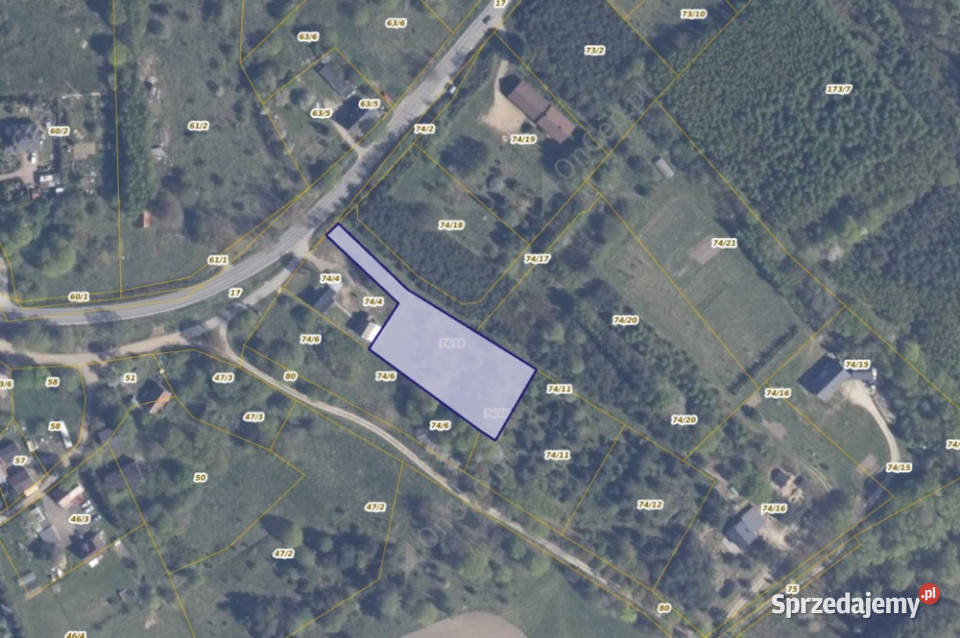 Działka 7410 w Miłowie 63zł/m2 Sprzedaż Miłowo sprzedam