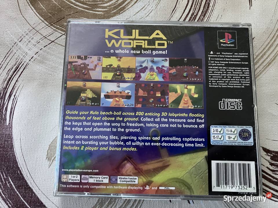 Kula world PlayStation 1 1 ultra rare unikat Ciechanów
