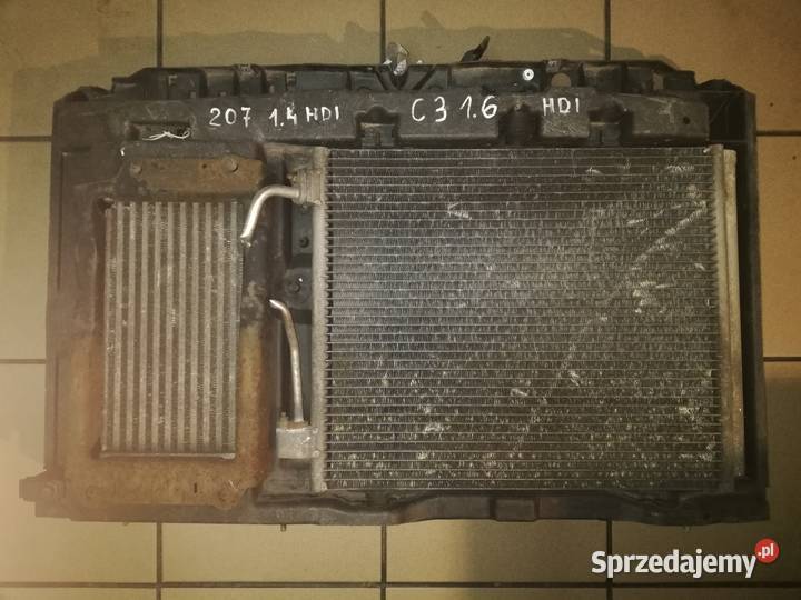 chłodnice obudowa wentylator hdi CitroenC3 sprzedam