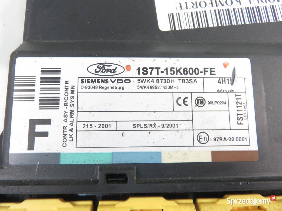 MODUŁ KOMFORTU FORD FOCUS MK1 I 1S7T15K600FE