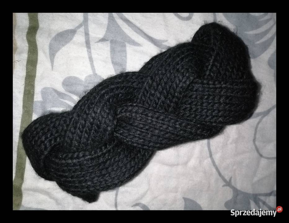 HM ciepła Gruba Czrana Warkoczowa Pleciona Leszno