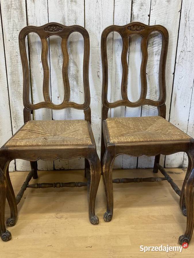 PROMOCJA Zestaw 4 krzeseł Francja antyk Krzesła wielkopolskie Poznań