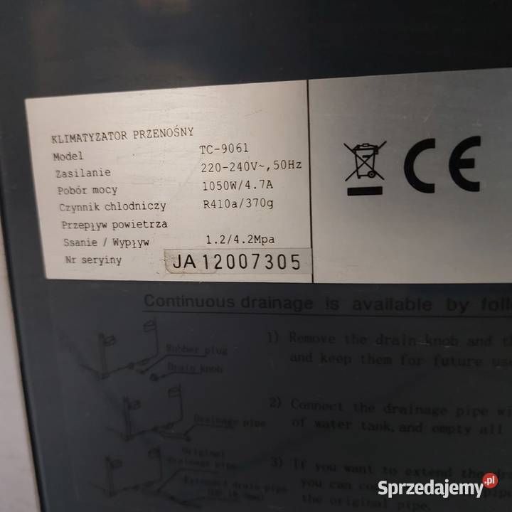 Klimatyzator przenośny TORELL NEOSKY 25 KW lubuskie Żary
