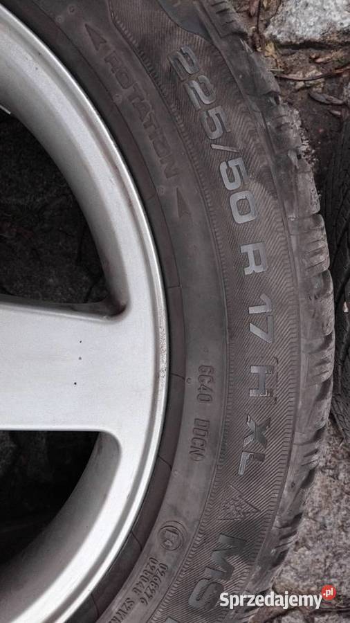 Koła Renault 22550r17 z oponami zima Samochodowe dolnośląskie Oława sprzedam