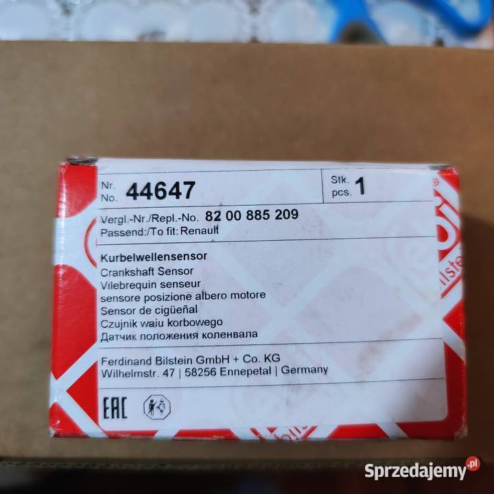 czujnik położenia wału Renault 15 dCi Febi 44647 Lublin sprzedam