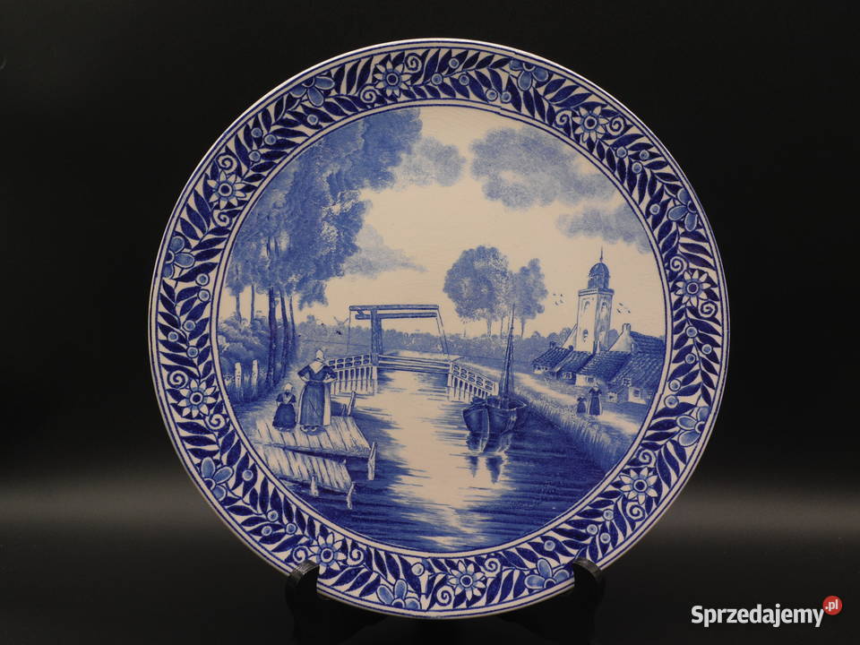 Dekoracyjny talerz Delft Blue Raszków